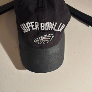 NFL New Era Super Bowl LII Philadelphia Eagles dad hat adjustable belted back